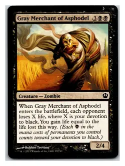 Theros #89 Gray Merchant of Asphodel - Image 1