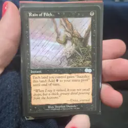 Magic The Gathering Rain of Filth 151/350 (Urza's Saga) NM MTG UNCOMMON VINTAGE - Image 1