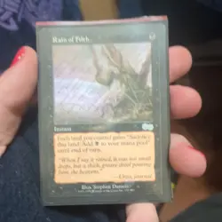 Magic The Gathering Rain of Filth 151/350 (Urza's Saga) NM MTG UNCOMMON VINTAGE - Image 2