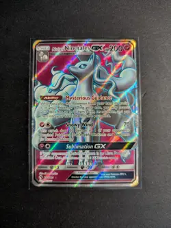 Alolan Ninetales GX (Full Art) 205/214 Pokemon TCG SM Lost Thunder NM - Image 1