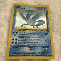 Articuno Pokemon Card TCG 2/62 Holo Rare Fossil 1999 WOTC - Image 2