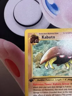 Pokemon TCG Kabuto Fossil 1st First Edition Common Card #50/62 NM/LP 1999 - Image 4