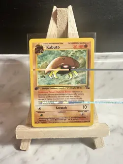 Pokemon TCG Kabuto Fossil 1st Edition Common Card 50/62 NM Condition - Image 1