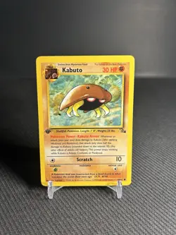 Pokemon TCG Kabuto 50/62 1st Edition Fossil Common HP - Image 1
