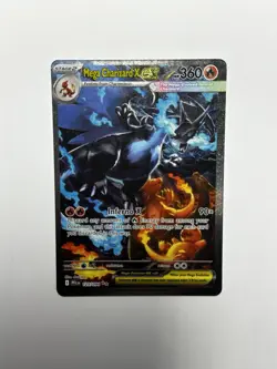 Mega Charizard x EX 125/094 Me02: Phantasmal Flames Holo Pokemon Card - Image 1
