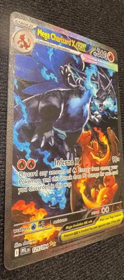 Mega Charizard x EX 125/094 Me02: Phantasmal Flames Holo Mint Condition Pokemon - Image 4