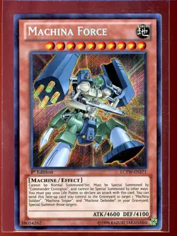 Machina Force 1st Edition LCYW-EN171 NM Secret Rare Yugioh - Image 1
