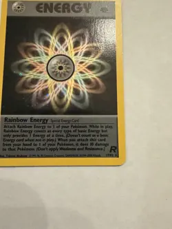 Rainbow Energy 17/82 Holo Rare - First Edition- Team Rocket - Pokemon TCG - Image 2