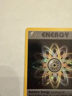 Rainbow Energy 17/82 Holo Rare - First Edition- Team Rocket - Pokemon TCG - Image 4