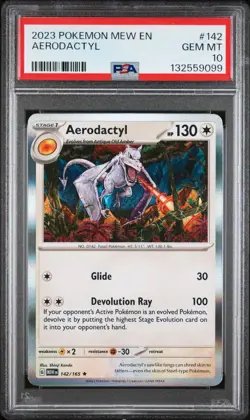 PSA 10 - 2023 POKEMON MEW EN-151 142 AERODACTYL | Shinji Kanda - Image 1