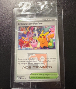 SEALED Pokemon TCG Celebratory Fanfare 2025 Ace Trainer Reward Black Star Promo - Image 1