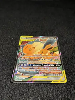 Pokemon Eevee&Snorlax 🔥🔥🔥GX Tag Team TCG SM169 Promo Holo Full Art - Image 2
