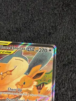 Pokemon Eevee&Snorlax 🔥🔥🔥GX Tag Team TCG SM169 Promo Holo Full Art - Image 5