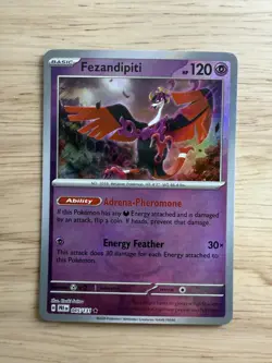 Pokemon TCG Fezandipiti Poke Ball Pattern 045/131 Prismatic Evolutions Holo NM - Image 1