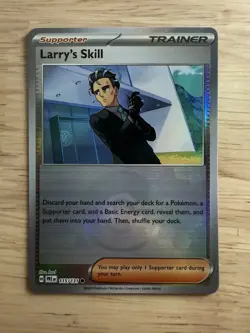 Pokemon Larry's Skill 115/131 Prismatic Evolutions Pokeball Reverse Holo NM - Image 1
