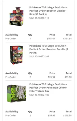 Presale Pokemon Perfect Order BUNDLE LOT 2x PC ETB, 2x Bundle, 1x Booster Box - Image 2