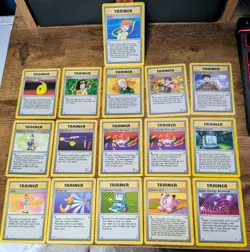 Pokemon TCG - Rare Trainer Lot - 16 Vintage Non-Holos - LP To MP - Image 1