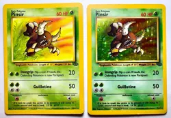 Pinsir 9/64 AND 25/64 - Holo and Non-Holo Pokemon 1999 Jungle WOTC Vintage Rare! - Image 1
