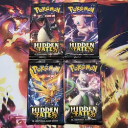 Pokemon Hidden Fates Booster Pack Complete Set - Image 1