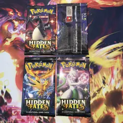 Pokemon Hidden Fates Booster Pack Complete Set - Image 3