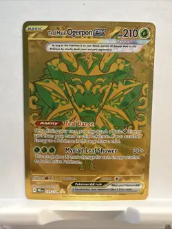 Hyper Teal Mask Ogerpon EX Gold 177/131 Pokemon TCG Sv: Prismatic Evolution - Image 1