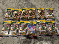 Pokemon TCG Sword & Shield Evolving Skies Booster Pack Band NEW SEALED 12 Packs - Image 1