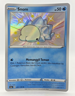 Pokemon TCG Indonesia Snom Shining Fates 201/159 Holo Shiny Holo Rare - Image 1