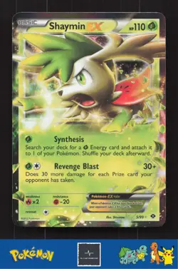 2012 Pokemon BW Next Destinies 5/99 Shaymin EX - Image 1