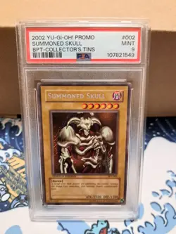 2002 Yu-Gi-Oh! BPT-002 Summoned Skull PSA 9 Limited Edition Tins - Image 1