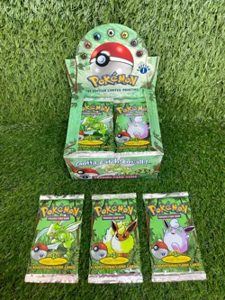 BOX FRESH - Pokemon 1st Edition Jungle Booster Pack | FACTORY SEALED WOTC - Image 1