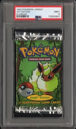 1999 Pokemon Jungle 1st Edition Booster Packs - PSA 9 Sequential Art Set - Image 1