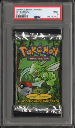 1999 Pokemon Jungle 1st Edition Booster Packs - PSA 9 Sequential Art Set - Image 3