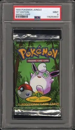 1999 Pokemon Jungle 1st Edition Booster Packs - PSA 9 Sequential Art Set - Image 5