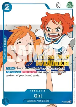 Girl (OP14 Release Event Winner) - One Piece Promo Cards (P-096) English Sealed - Image 1