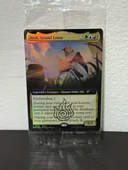 SEALED Iroh, Grand Lotus Promo Extended Art Foil BoxLunch Magic Avatar Card MTG - Image 1