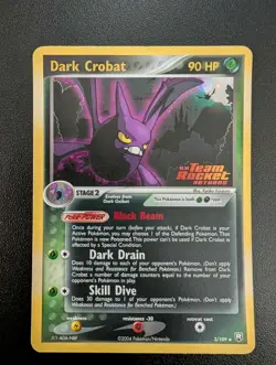Dark Crobat 3/109 Reverse Holo Stamped - LP- Pokemon TCG EX Team Rocket Returns - Image 1