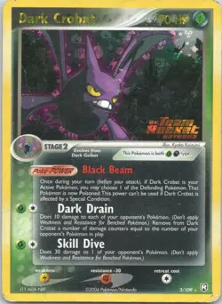 2004 EX - Team Rocket Returns Dark Crobat STAMPED HOLO RARE #3 - Image 1
