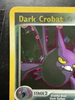 Pokemon Dark Crobat 3/109 Team Rocket Returns Reverse Holo Stamped (LP) - Image 2