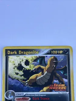 Pokemon Dark Dragonite Reverse Holo Rare Card 15/109 (Ex Team Rocket Returns) - Image 3