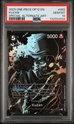 2025 PSA 10 One Piece TCG OP 12 EN Kuzan SP Alternate Artwork 082 OPTCG - Image 1