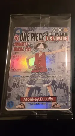 Monkey.D.Luffy (055) (College Basketball US Voyage) P-055 One Piece sealed - Image 1