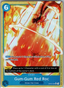 GUM-GUM RED ROC - One Piece OP04-056 - AA Alt Art Rare - Premium Booster Vol. 1 - Image 1