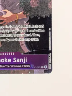 One Piece TCG - Vinsmoke Sanji Treasure Rare Alt Art OP10-063 (OP12 TR) NM+ - Image 5