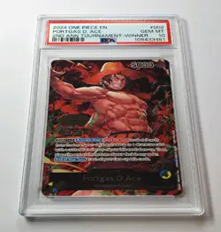 2nd Anniversary WINNER Portgas D. Ace One Piece TCG ST13-002 OP Promo PSA 10 - Image 2