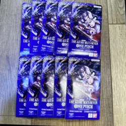 (5) One Piece TCG OP-14 Sleeved Booster Pack Azure Sea's Seven LOT OF 5 IN HAND - Image 2