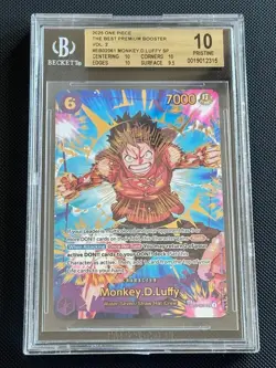 One Piece Monkey D. Luffy EB02-061 SEC SP - PRB02 Premium Booster - BGS 10 - Image 1