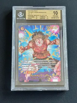 One Piece Monkey D. Luffy EB02-061 SEC SP - PRB02 Premium Booster - BGS 10 - Image 3