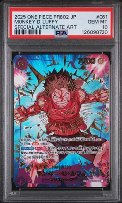 PSA 10 - Monkey D. Luffy - EB02 061 AA SP SEC PRB-02 Japanese One Piece The Best - Image 1