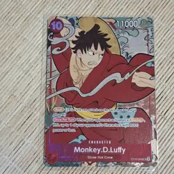 Monkey D. Luffy English Version 1st Anniversary Set ST10-006 SR Promo - Image 1
