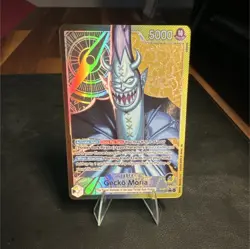 Gecko Moria (Leader Alt Art) OP14-080 The Azure Sea’s Seven English - Image 1